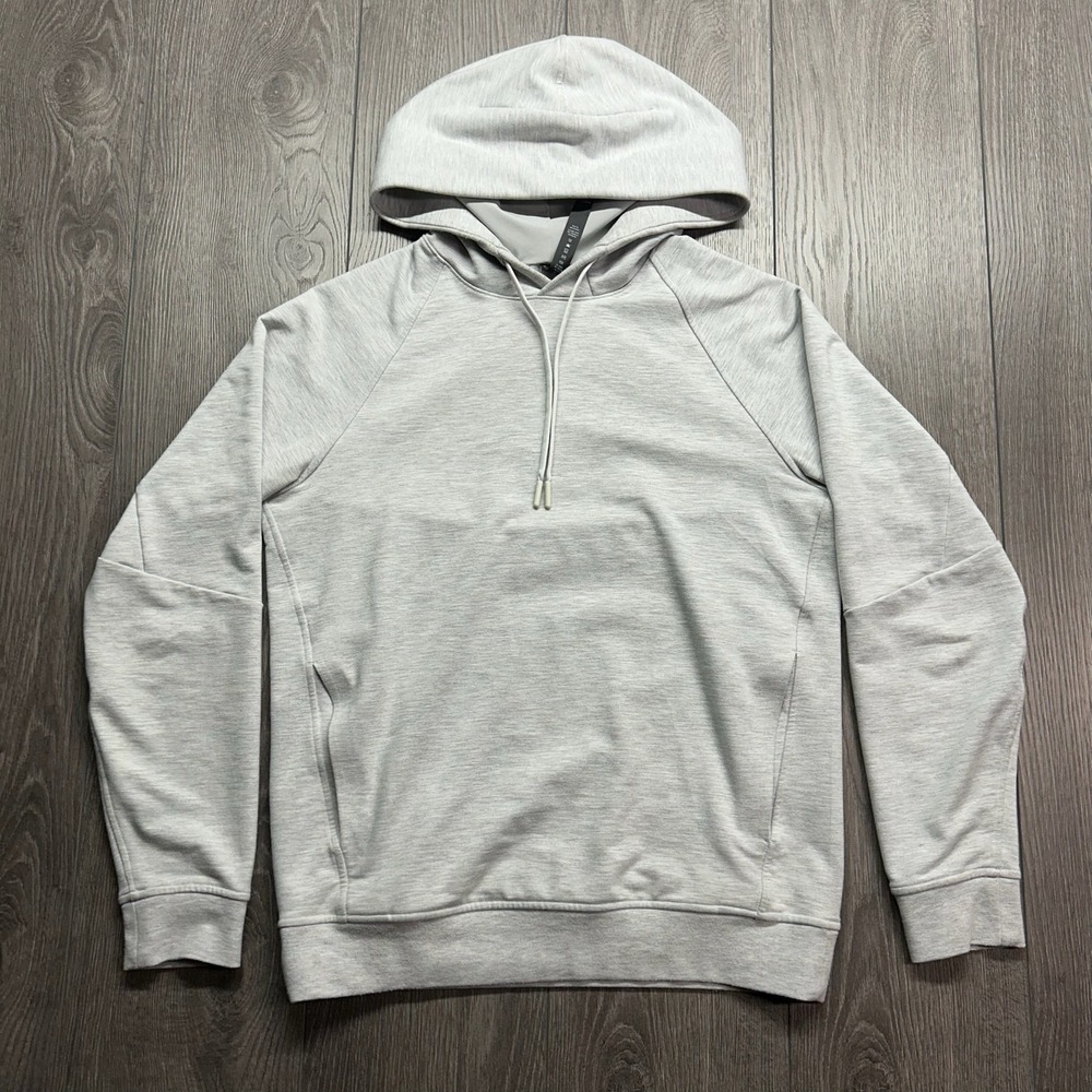 Lululemon City Sweat Pullover Hoodie Light Grey Heather XS Mens Activewear Gym